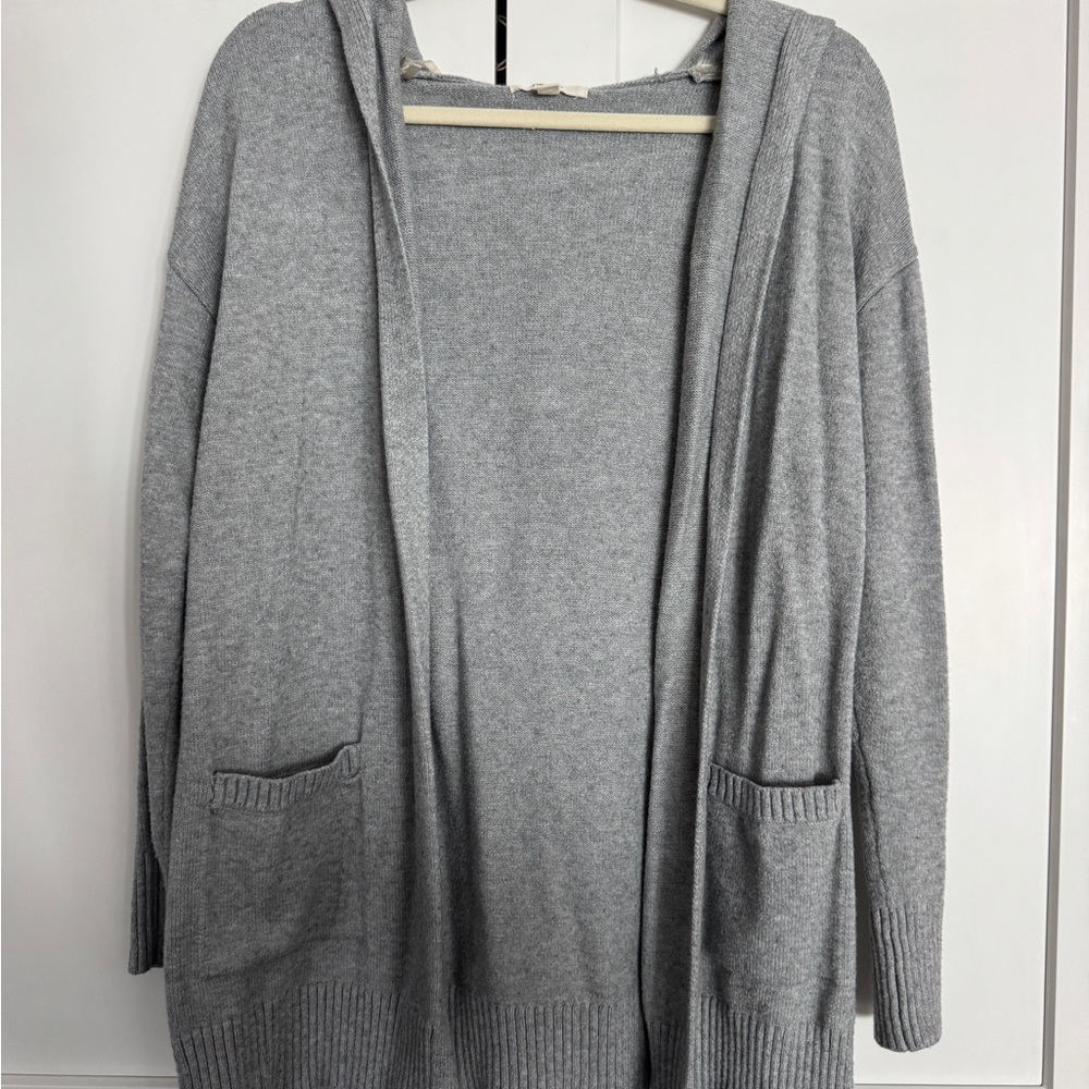 Gray Hooded Women's Sweater